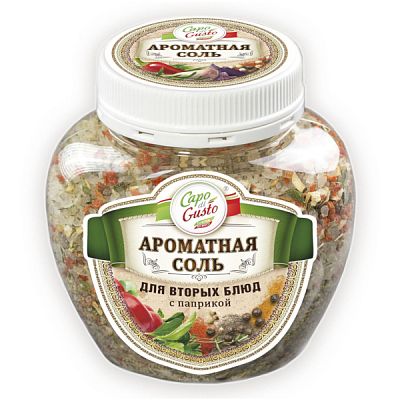 Ароматная соль Capo di Gusto для вторых блюд с паприкой 370 г