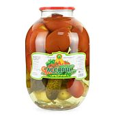 Ассорти солений (огурцы, помидоры)