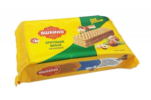  Вафли Яшкино ореховые 200 г в интернет-магазине продуктов с Преображенского рынка Apeti.ru