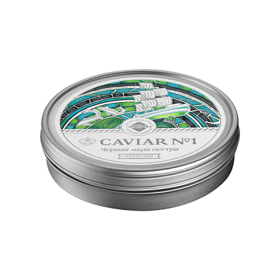 Черная икра осетровых Caviar забойная Standart 225 гр ж/б в интернет-магазине свежих фермерских продуктов Apeti.ru