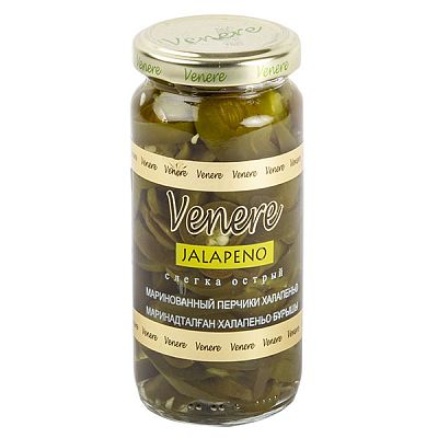 Маринованные перчики Venere Jalapeno слегка острые 240 г