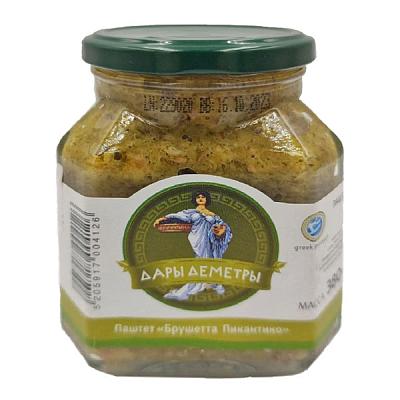 Паштет "Дары Деметры" брушетта пикантико 380 г в Apeti.ru Паштет "Дары Деметры" брушетта пикантико 380 г в интернет-магазине свежих фермерских продуктов Apeti.ru