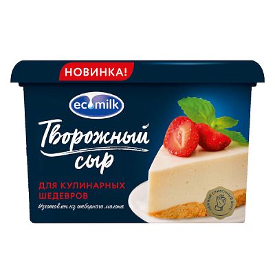 Сыр творожный Экомилк 60% БЗМЖ 400 г 