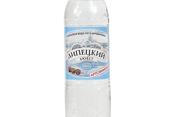  Вода Липецкий Бювет негазированная артезианская 1,5 л в интернет-магазине продуктов с Преображенского рынка Apeti.ru