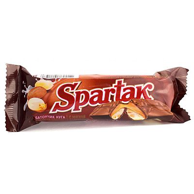 Батончик Spartak нуга с мягкой карамелью и арахисом 50 г