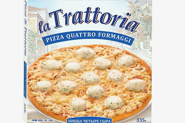  Пицца La Trattoria четыре сыра 335 г в интернет-магазине продуктов с Преображенского рынка Apeti.ru