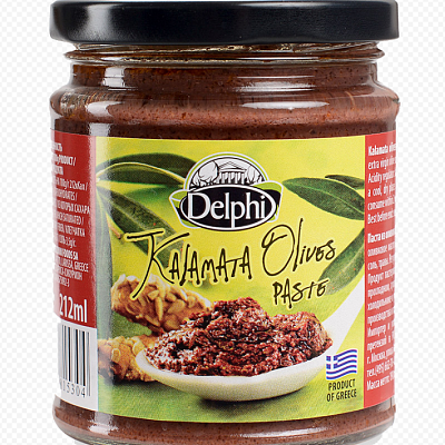  Паста из  оливок Каламата Delphi 190 г в интернет-магазине свежих фермерских продуктов Apeti.ru