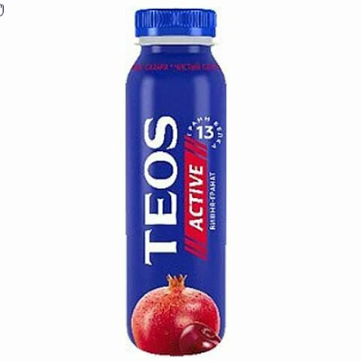  Йогурт питьевой TEOS вишня-гранат 1,8%  260 г в интернет-магазине свежих фермерских продуктов Apeti.ru