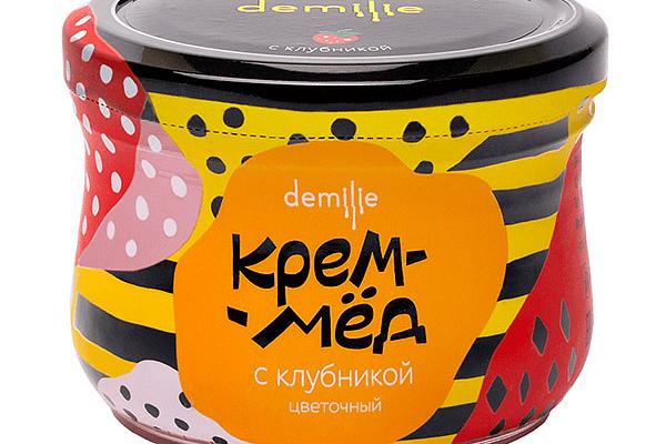  Крем-мед Demilie с клубникой 250 мл в интернет-магазине продуктов с Преображенского рынка Apeti.ru