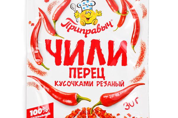  Перец Чили Приправыч кусочками резаный 30 г в интернет-магазине продуктов с Преображенского рынка Apeti.ru