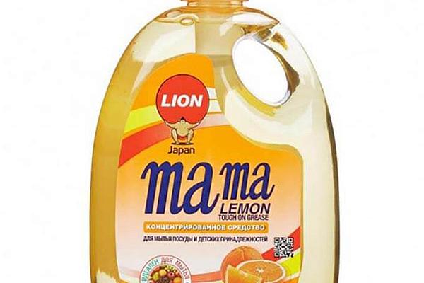  Гель Mama lemon для мытья посуды и детских принадлежностей апельсин 1 л в интернет-магазине продуктов с Преображенского рынка Apeti.ru