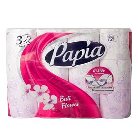  Туалетная бумага Papia трехслойная Bali Flower 12 шт в интернет-магазине свежих фермерских продуктов Apeti.ru