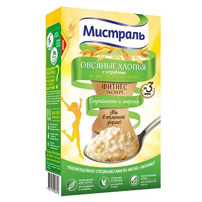  Хлопья овсяные Мистраль с отрубями фитнес эксперт 400 г в интернет-магазине свежих фермерских продуктов Apeti.ru