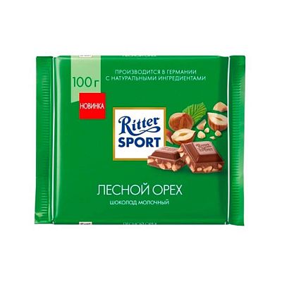 Шоколад Ritter Sport молочный лесной орех 100 г