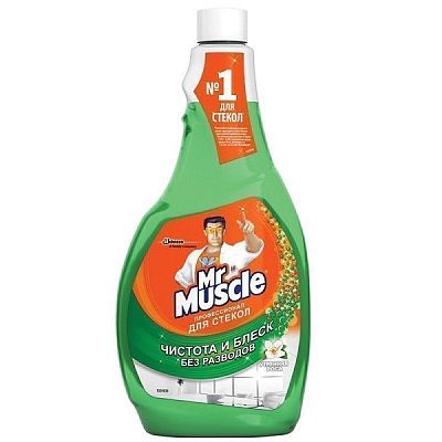 Средство для мытья стекол Mr.Muscle сменный флакон 500 мл 