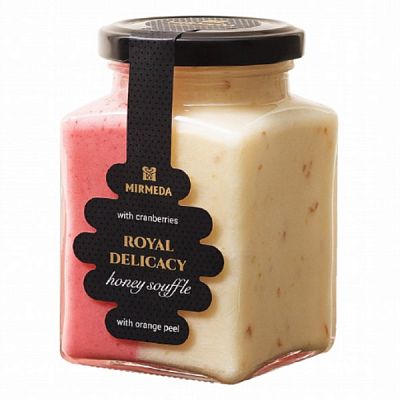 Мед-суфле Mirmeda с клюквой и апельсиновой цедрой 340 г