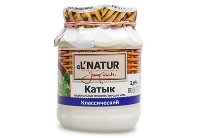 Катык  "eL`NATUR"  домашний 0,2 % БЗМЖ 250г ст/б