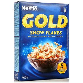  Хлопья кукурузные Nestle Gold с сахаром 300 г в интернет-магазине продуктов с Преображенского рынка Apeti.ru