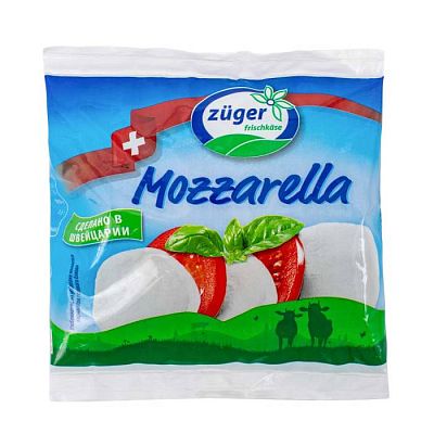 Сыр моцарелла Zuger 45% БЗМЖ 100 г 
