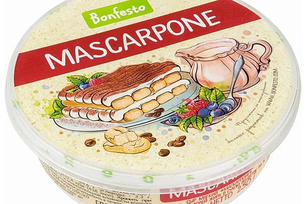  Сыр Bonfesto Mascarpone 250 г в интернет-магазине продуктов с Преображенского рынка Apeti.ru