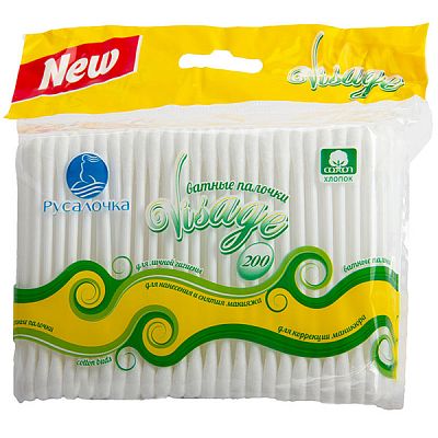 Палочки ватные Visage русалочка 200 шт п/э