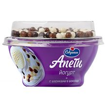 Йогурт Апети пломбир с шариками в шоколаде 5% 105 г