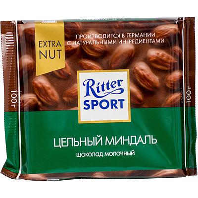  Шоколад Ritter Sport молочный с цельным миндалем 100 г в интернет-магазине свежих фермерских продуктов Apeti.ru
