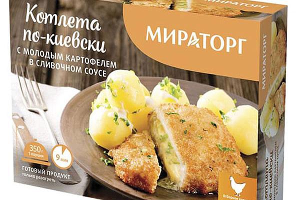  Котлета Мираторг по-киевски с молодым картофелем в сливочном соусе, 350 г  в интернет-магазине продуктов с Преображенского рынка Apeti.ru