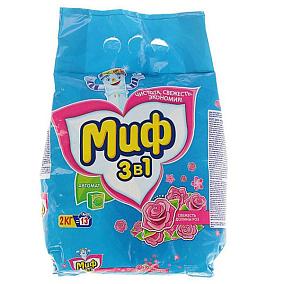  Стиральный порошок Миф автомат свежесть долины роз 2 кг в интернет-магазине свежих фермерских продуктов Apeti.ru