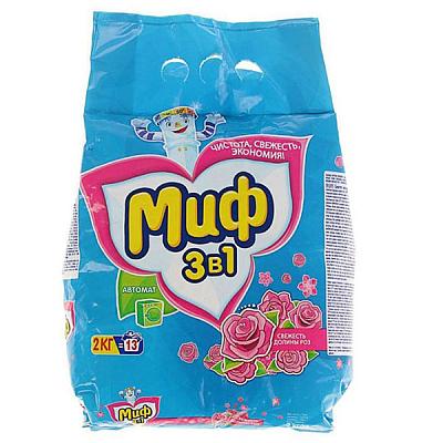  Стиральный порошок Миф автомат свежесть долины роз 2 кг в интернет-магазине свежих фермерских продуктов Apeti.ru