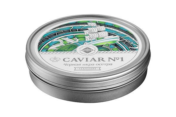  Черная икра осетровых Caviar забойная Standart 250 гр ж/б в интернет-магазине продуктов с Преображенского рынка Apeti.ru