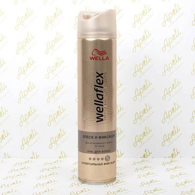 Лак для волос Wellaflex блеск и фиксация 250 мл