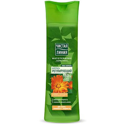 Шампунь Чистая Линия календула для волос склонных к жирности 400 мл