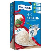 Рис Мистраль Кубань белый круглозерный в пакетиках 5*80 г