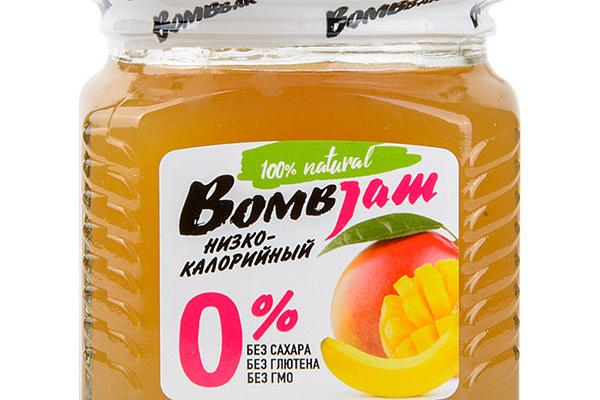  Джем Bombbar манго-банан низкокалорийный 250 г в интернет-магазине продуктов с Преображенского рынка Apeti.ru
