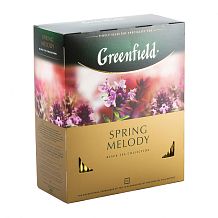 Чай черный Greenfield Spring Melody с ароматом фруктов и душистых трав 100 пак