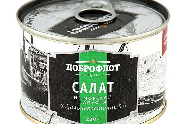  Салат "Доброфлот" из морской капусты 220 г в интернет-магазине продуктов с Преображенского рынка Apeti.ru