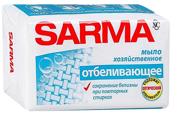  Мыло хозяйственное Sarma отбеливающее 140 г в интернет-магазине продуктов с Преображенского рынка Apeti.ru