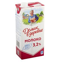 Молоко Домик в Деревне 3,2% 1 л БЗМЖ