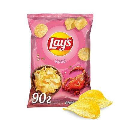 Чипсы Lays краб 90 г