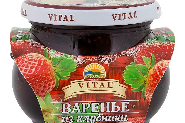  Варенье Vital из клубники 430 г в интернет-магазине продуктов с Преображенского рынка Apeti.ru