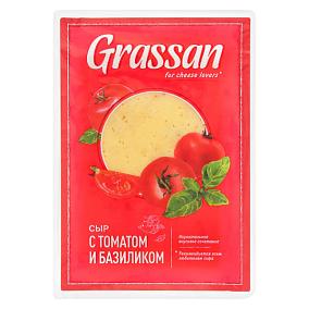  Сыр Grassan с томатом и базиликом 50% ломтики 150 г в интернет-магазине свежих фермерских продуктов Apeti.ru