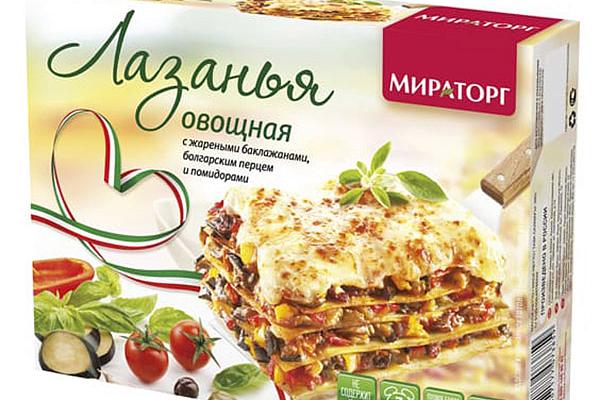  Лазанья Мираторг овощная замороженная 350 г в интернет-магазине продуктов с Преображенского рынка Apeti.ru