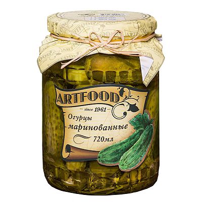 Огурцы маринованные Artfood 720 мл