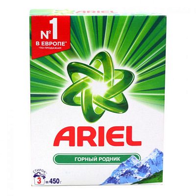 Стиральный порошок Ariel автомат горный родник Color 450 г