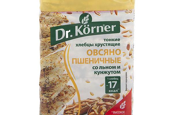  Хлебцы Dr.Korner овсяно-пшеничные лен и кунжут 100 г в интернет-магазине продуктов с Преображенского рынка Apeti.ru