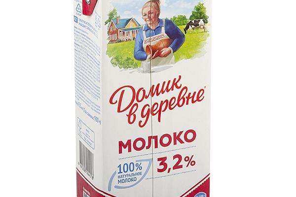  Молоко Домик в Деревне 3,2% 1 л БЗМЖ в интернет-магазине продуктов с Преображенского рынка Apeti.ru