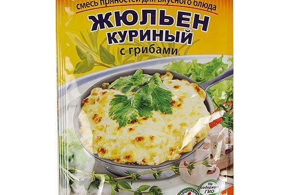  Смесь пряностей Spice Master жюльен куриный с грибами 30 г в интернет-магазине продуктов с Преображенского рынка Apeti.ru