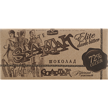 Шоколад Спартак крафт горький элитный 72% 85 г