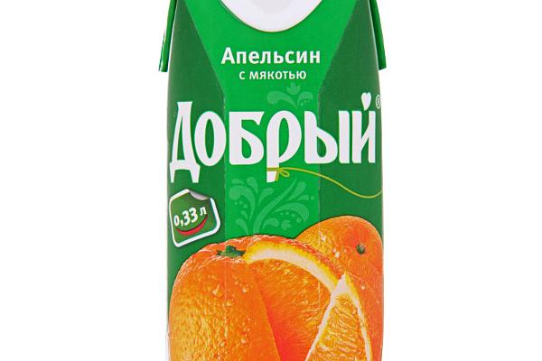  Нектар Добрый апельсин 0,33 л в интернет-магазине продуктов с Преображенского рынка Apeti.ru